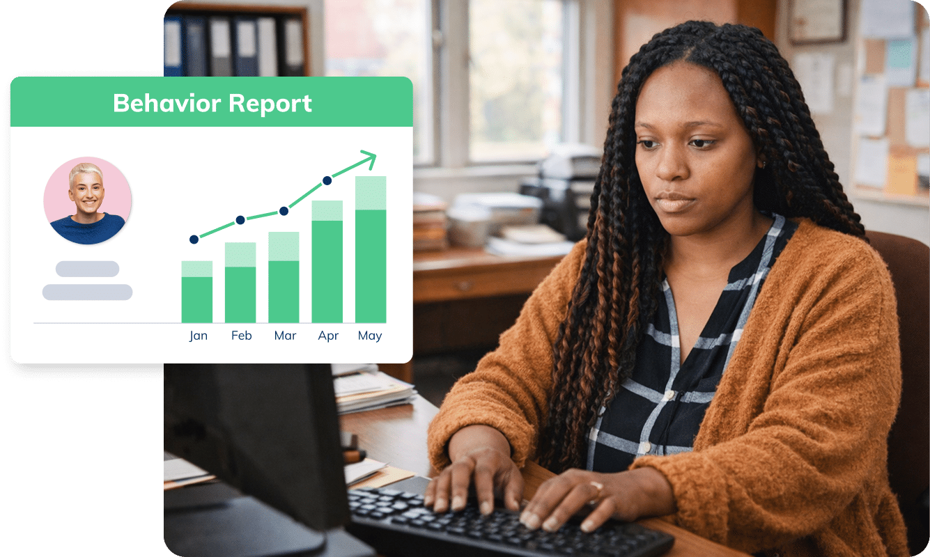 Teacher uses Minga's behavior reports to spot trends and see what is going right.