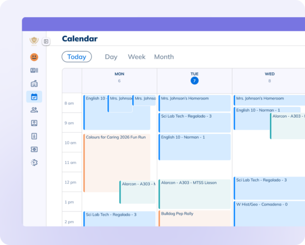Minga calendar view