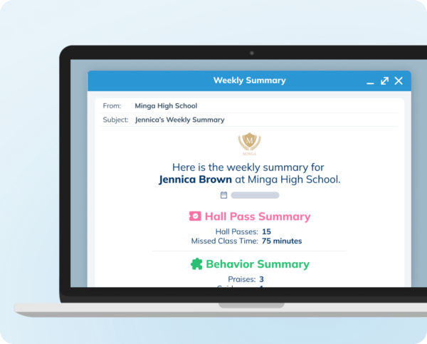 Minga weekly parent summaries NEW