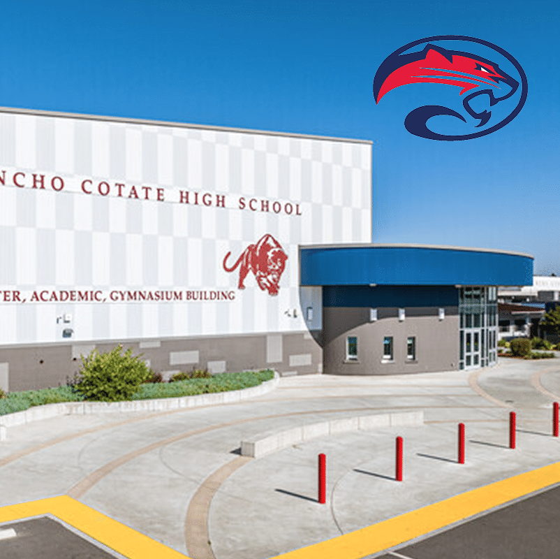 Golden Valley High School front entrance.